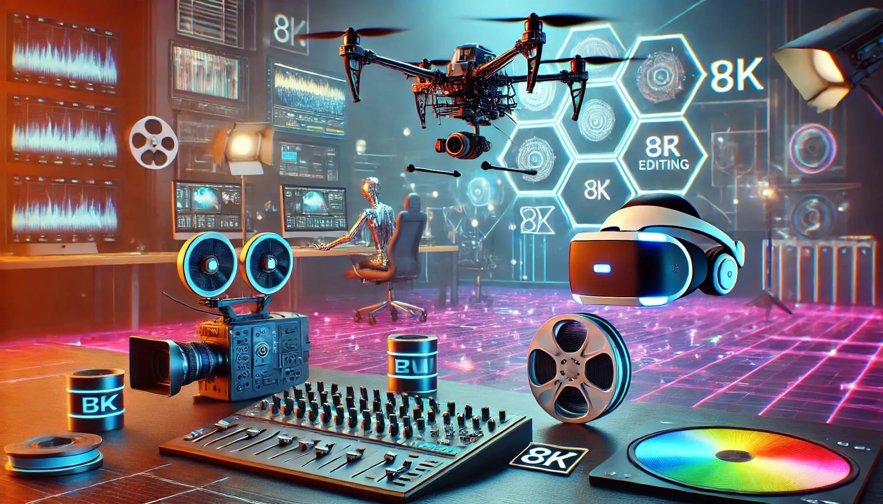 Discover the top video production trends in 2024, from AI-driven editing to 8K, VR/AR, and drones, visual storytelling for brands & creators.