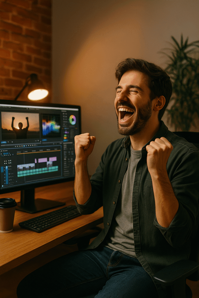 happy video editor because they have already purchased Monthly-Retainer Video Editor