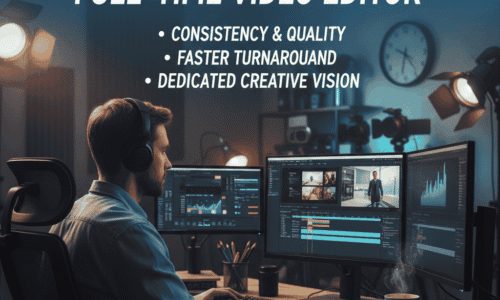 Banefits of hiring full time video editor Rtist Studio