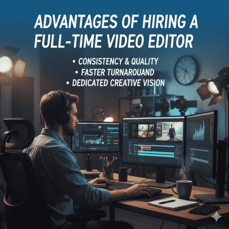 Banefits of hiring full time video editor Rtist Studio