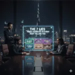 ‘The 7 Lies Video Agencies in Dubai Keep Telling You,’ focusing on video production industry myths and truths in Dubai