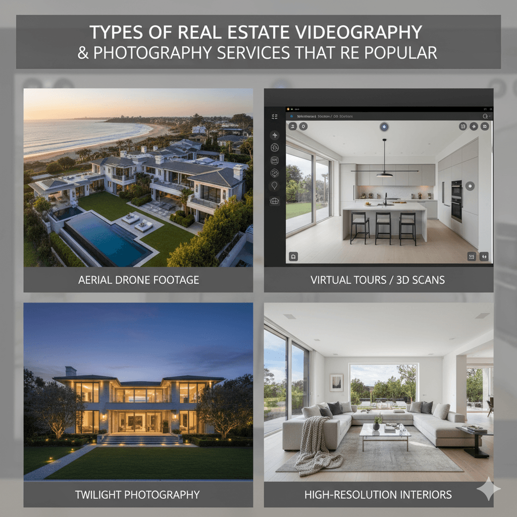 Types of Real Estate Videography & Photography Services that are Popular
